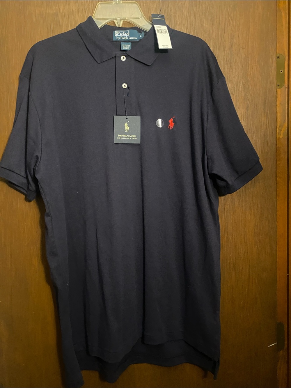 Polo by Ralph Lauren Men’s Navy Polo with Red Pony